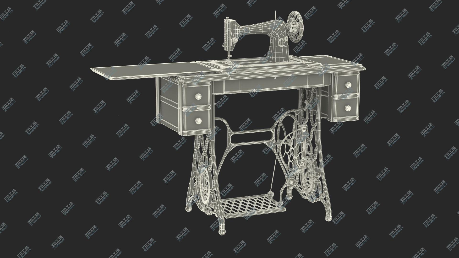 images/goods_img/2021040235/Antique Sewing Machine 3D/3.jpg